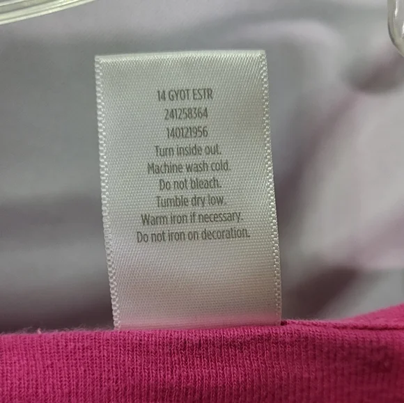 Gymboree Girls Pink Short Sleeve Graphic T-Shirt Size 10 🐈 - Picture 6 of 6